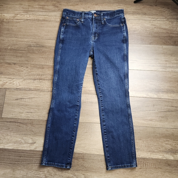 J. Crew 9" vintage straight leg jeans dark wash lightweight stretch women's 28 - Picture 3 of 14